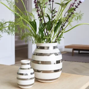 Kähler Vase Omaggio silber H 12 | 20 cm