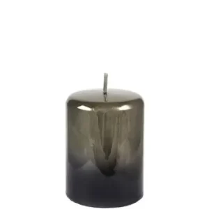 Kerze Schwarz Grau 2er Set Cylinderkerze CELLINI H 10 cm