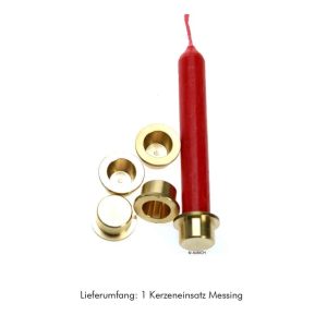 Kerzen-Einsatz aus Messing