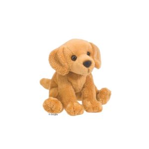 Kleines Kuscheltier Hundewelpe Golden Retriever sitzend