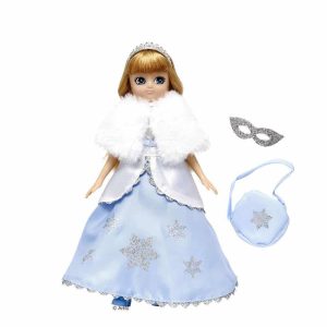 Lottie Puppe Schneekönigin im blauen Glitzerkleid