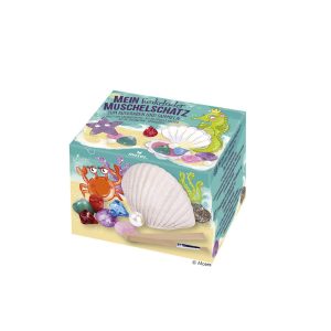 Funkelnder Muschelschatz zum Ausgraben