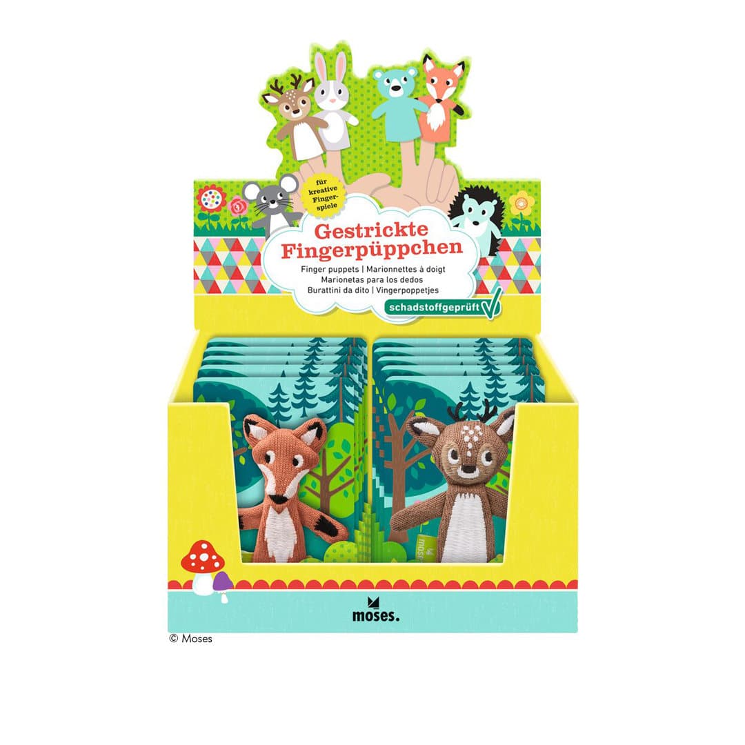 Moses Strick-Fingerpuppe Waldtiere – Bild 9