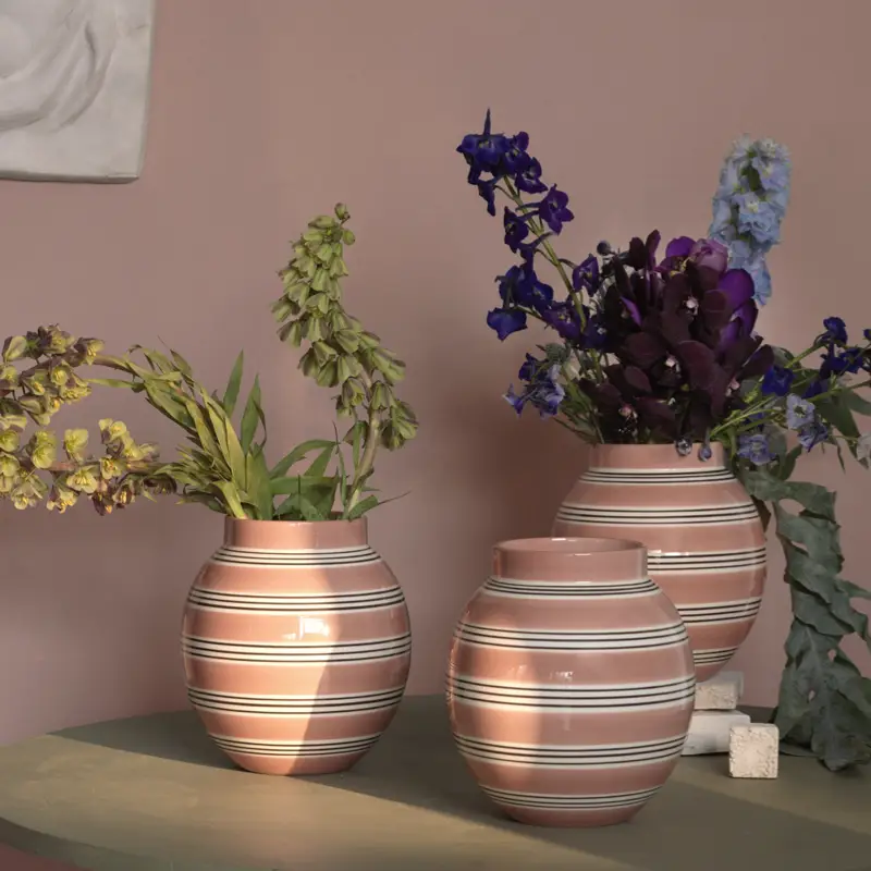 Kähler Vase OMAGGIO dusty rose Höhe 20 cm – Bild 3