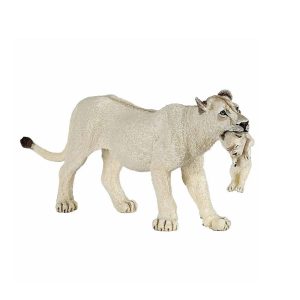 Papo Spielfigur weiße Löwin mit Jungtier