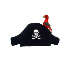 Piratenhut mit Papagei und Augenklappe