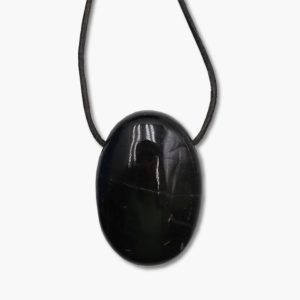 Seifenstein Anhänger aus Turmalin schwarz