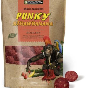 Radical Black Session Boilie Karpfen-Futter 1kg 20mm Punky Strawbanana