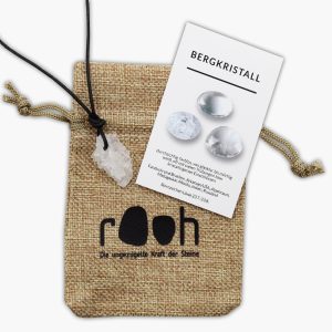 „Rooh” Anhänger Bergkristall Igel aus Marroko