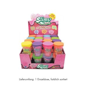SLIMY Original Schleim Metallic-Effekt Mini Becher 80g, sortiert