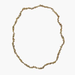 Splitterkette Citrin gebrannt (80cm lang)