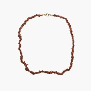 Splitterkette Goldfluss rot mit Verschluss (45cm lang)