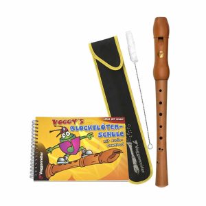 Voggy’s Blockflöten-Set mit Holzblockflöte