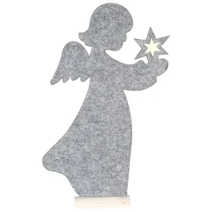 Weihnachtdeko Filz Engel HOMELY Höhe 82 cm