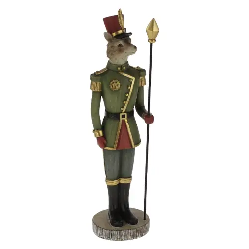 Weihnachtsfigur FUCHS MIT LANZE Werner Voss H 33 cm – Bild 2