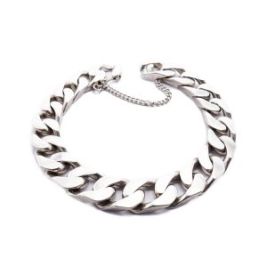 Panzerarmband Sterling Silber 24,5 cm – Italien