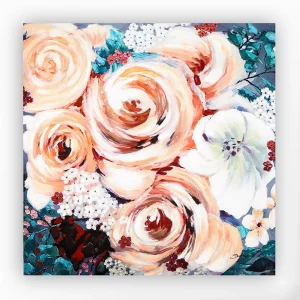 Leinwandbild BLOSSOM Casablanca 90×90 cm