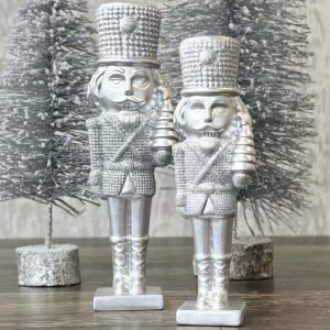 Nussknacker Figur silber FIGARO Kaheku Höhe 19 | 16 cm