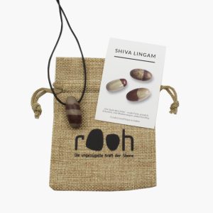 „Rooh“ Rohstein Anhänger Shiva Lingam
