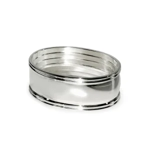 Serviettenring silber FADEN 4er Set Edzard L 6 cm