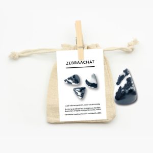 Zebra Achat Trommelstein