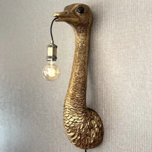 Wandleuchte Strauß SALVADOR gold Höhe 72 cm