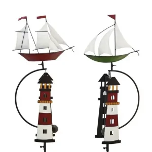 Windspiel Garten SCHIFF Höhe 142 cm